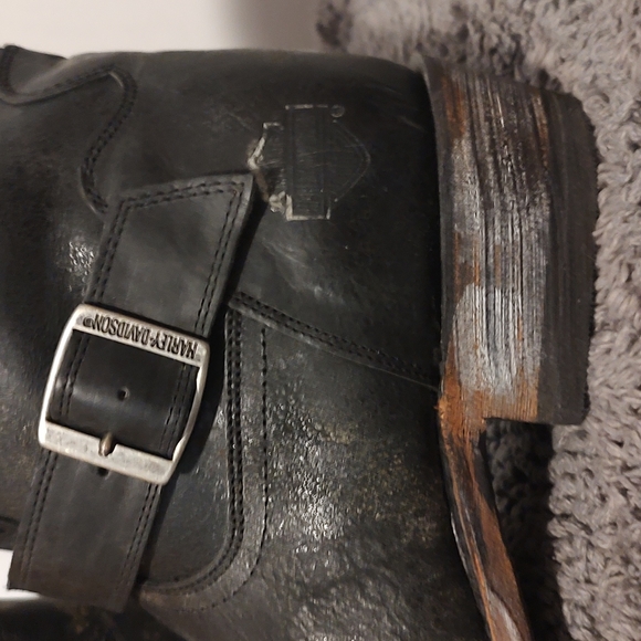 Harley Davidson distressed leather boote - Picture 4 of 7